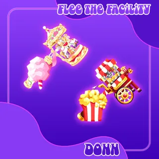 CAROUSEL + POPCORN STAND SET FTF