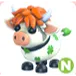 NEON CLOVER COW