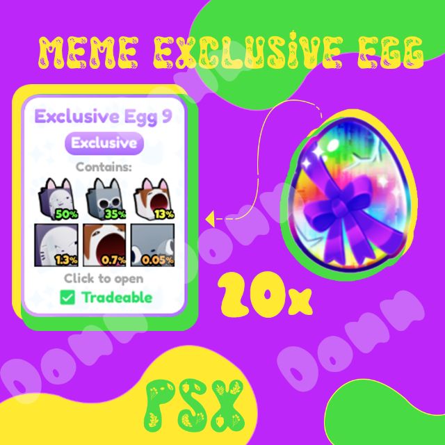 Meme Exclusive Egg PSX - Game Items - Gameflip