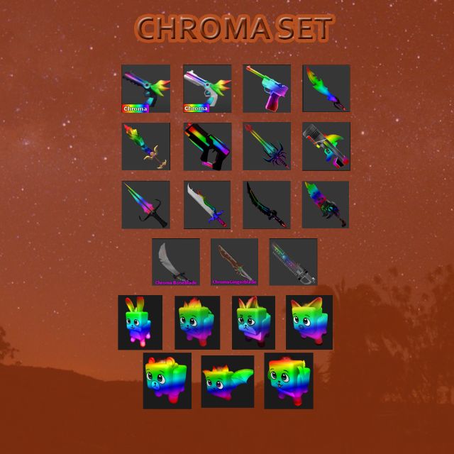 Weapon | Full Chroma Set MM2 - Game Items - Gameflip