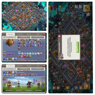 Th16 Old christmas trees(2014-2023)Huge old obstacles-Ghost scenery-Magic set-All epic equipment-Champion War scenery