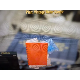 Vintage water cooler plan