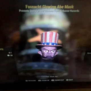 Glowing Abe Mask