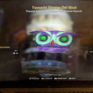 Glowing Owl Mask