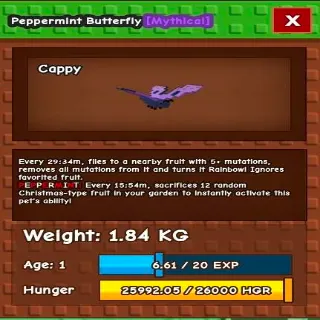 Peppermint Butterfly GAG