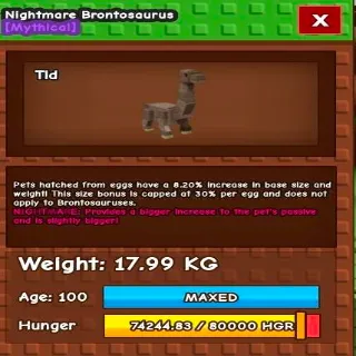 Nightmare Brontosaurus