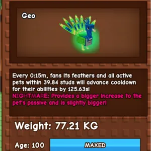 Peacock semi Titanic