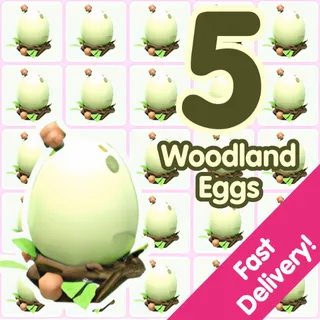 5 Woodland Eggs