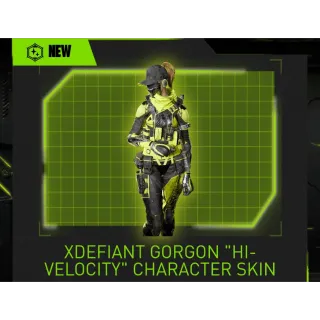 XDefiant Gorgon hi velocity character skin