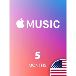 Apple Music 5 Months TRIAL USA