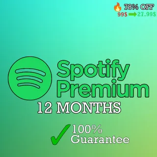 SPOTIFY PREMIUM 12 MONTH SUBSCRIPTION