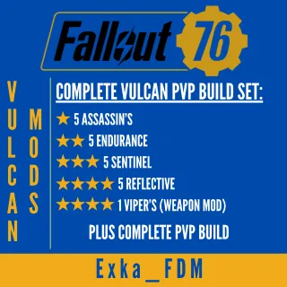 Complete "Vulcan" PVP Build Mods Set (21 Mods)