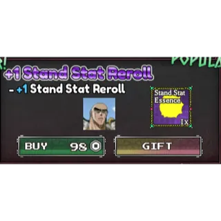 Bizarre Lineage  +1 stand stat reroll