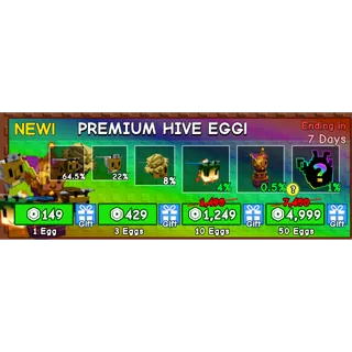 Grow a Garden - premium hive egg 100x