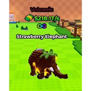 Kick a Lucky Block - STRAWBERRY ELEPHANT VOLCANIC