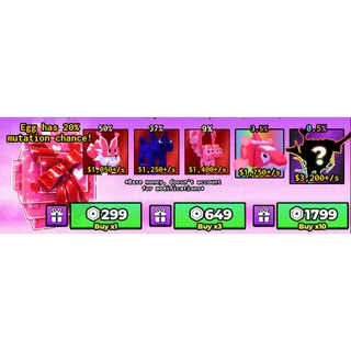 Catch And Tame  exclusive valentine's egg 10x 