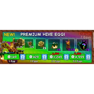 Grow a Garden - premium hive egg 20x