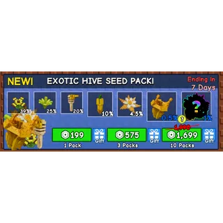 Grow a Garden - exotic hive seed pack 10x