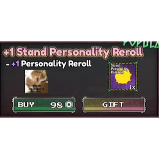 Bizarre Lineage  +1 stand personality reroll