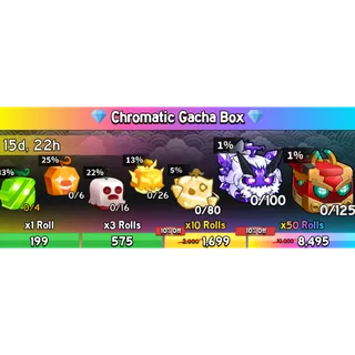 CHROMATIC GACHA BOX X50 / CHROMATIC BOX X50 / PREMIUM GACHA X50 - BLOX FRUITS