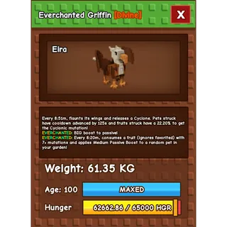 Grow a Garden  - griffin ( everchanted , huge )
