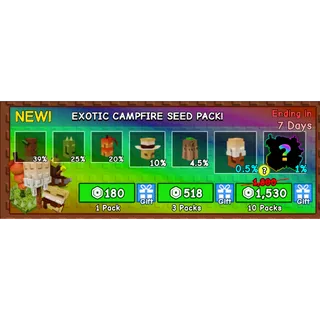 Grow a Garden - exotic camfire seed pack 20x