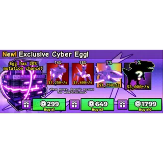 Catch And Tame  exclusive cyber egg 10x 