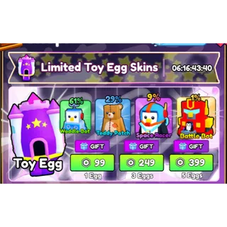 KNOCK OUT - TOY EGGS 5X