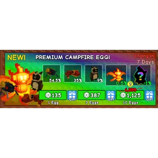 Grow a Garden - premium campfire egg 300x