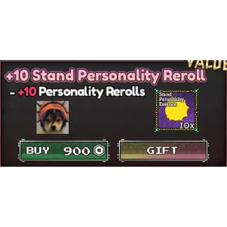 Bizarre Lineage  +10 stand personality reroll