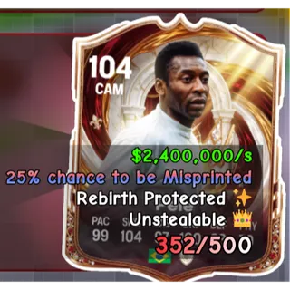 SPIN A SOCCER CARD - LIMITED MONARCH PELE