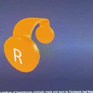 Gold Clockwork Headphone