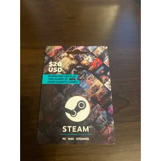 $20.00 USD Steam
