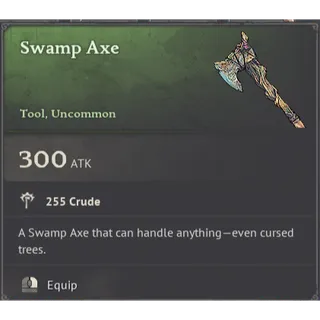 Swamp Axe & Swamp Pickaxe