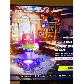 Mastered Gummy Batman Sprite and Mastered Gold Batman Sprite