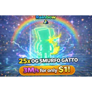 25X SMURFO GATTO OG RAINBOW $0.99!