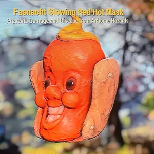 Glowing Red Hot Mask