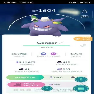Costume Gengar Pokemon Go