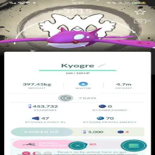 Shiny Kyogre With Background Ultra Pokemon Go