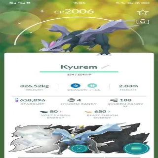 Shiny Kyurem Pokemon Go