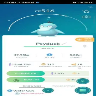 Shiny Psyduck Pokemon Go