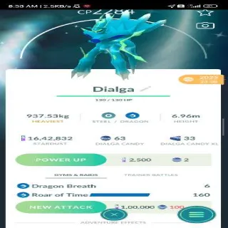 Shiny Origin Form Dialg