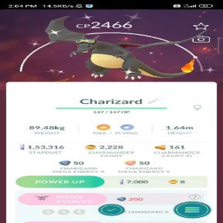 Shiny Costumed Charizard Pokemon Go