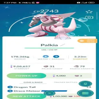 Pokemon Go Shiny Palkia