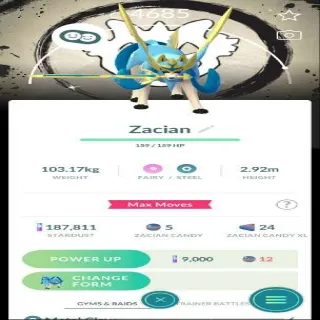 SHINY ZACIAN Pokemon Go