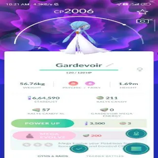 🔥 Shiny Gardevoir Pokemon Go