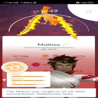 Dynamax Moltres PokemoGo