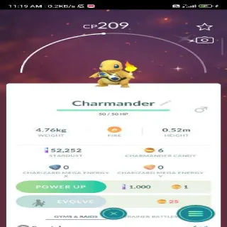 Shiny Charmander Pokemon Go