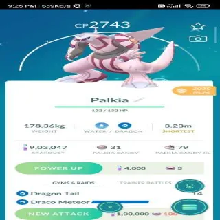 Shiny Legendary Palkia