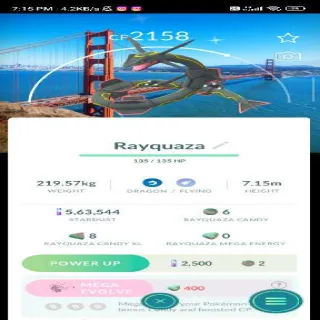 SHINY RAYQUAZA WITH Bg